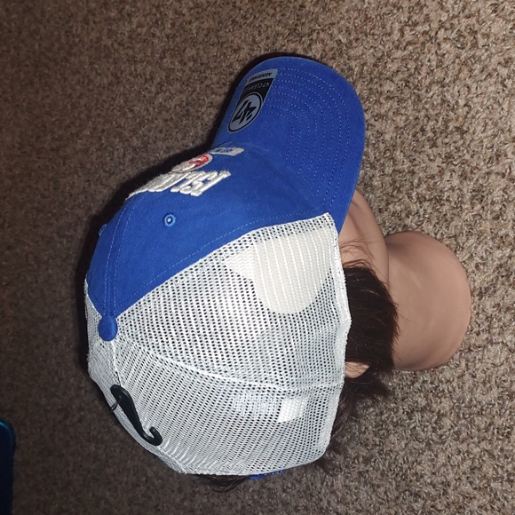 '47 Brand NHL New York Islanders Trucker Clean Up Royal Blue Snapback Hat OSFA - Picture 6 of 10